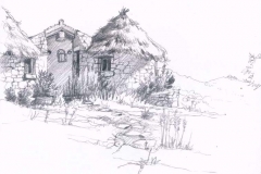 2-CASA-HUT-COUNTRYSIDE-SARDEGNA-SARDINIA-ILLUSTRATION-ILLUSTRATA-ILLUSTRATORE-NESME-DISNEY